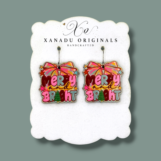 Merry And Bright Bow Earrings