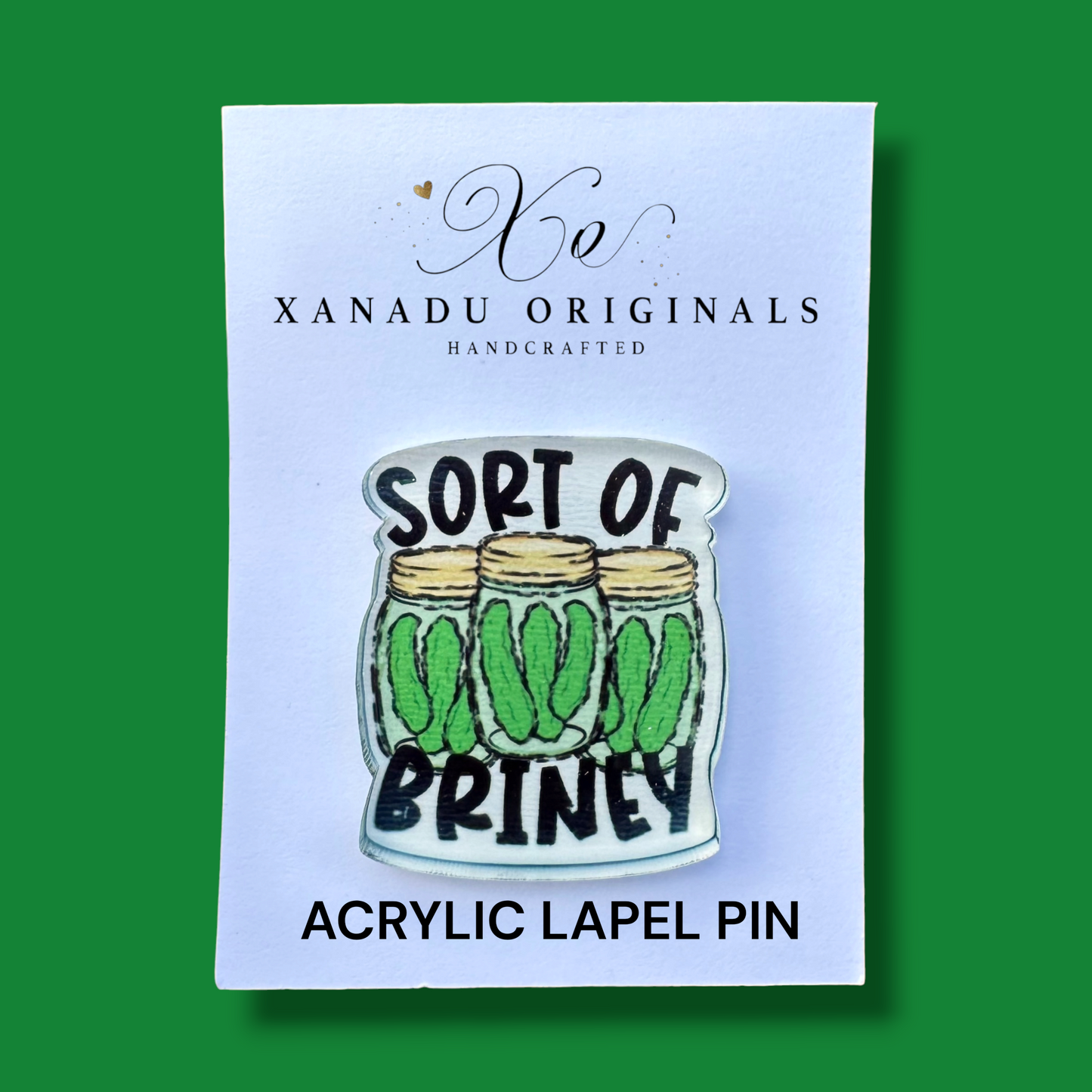 Sort Of Briney Lapel Pin