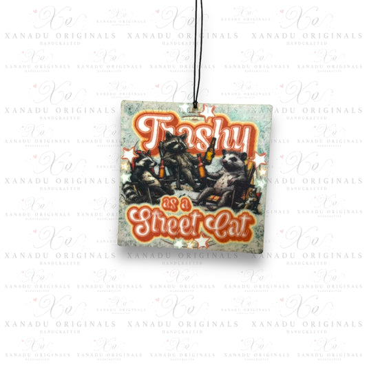 Trashy As A Street Cat Air Freshener | Unscented