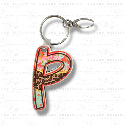 Blooming Safari Alpha Keychains (A-Z) | Bag Tag