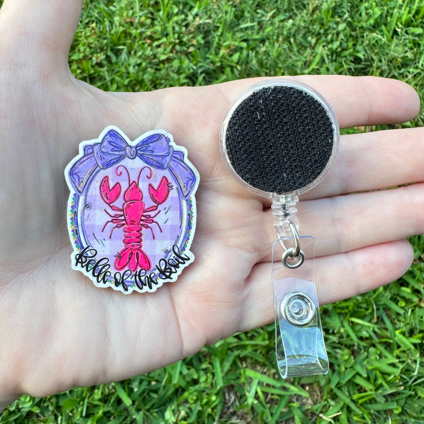 Belle Of The Boil Interchangeable Badge Button with Reel Option