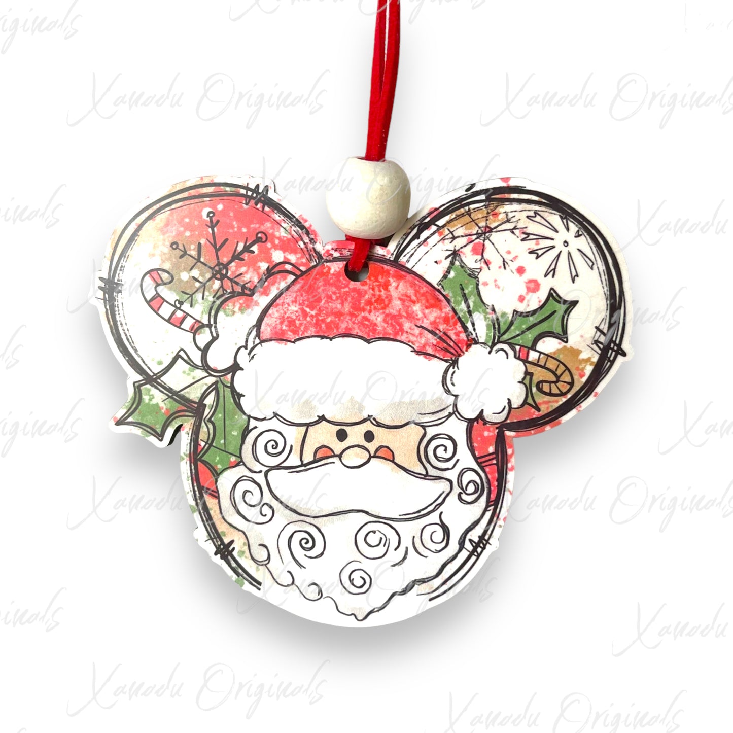 Magical  Mickie Santa Ornament