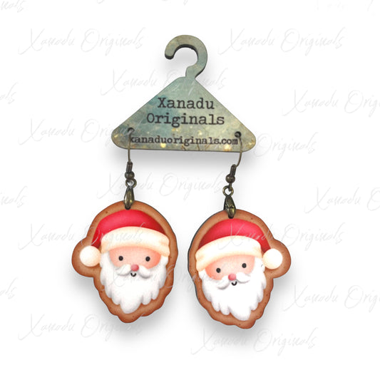 Santa Cookie Earrings