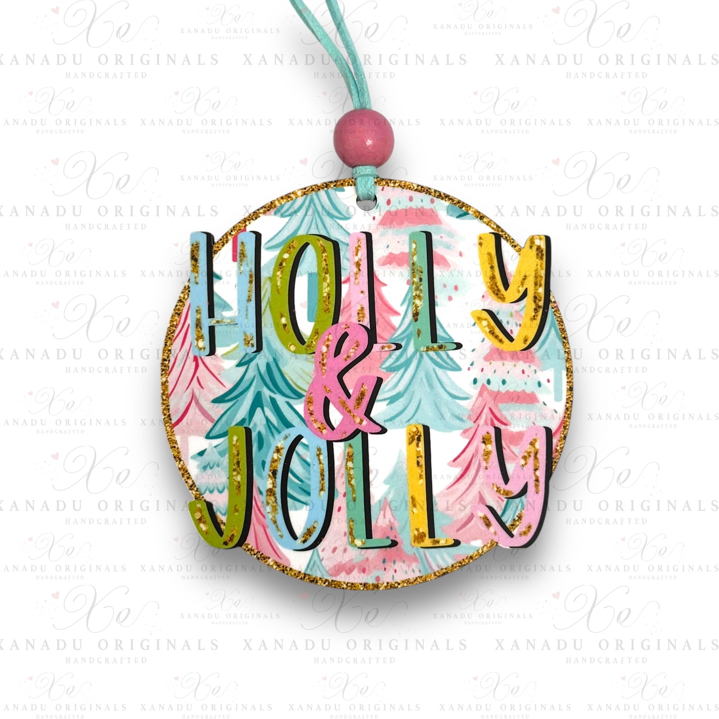 Holly and Jolly Ornament