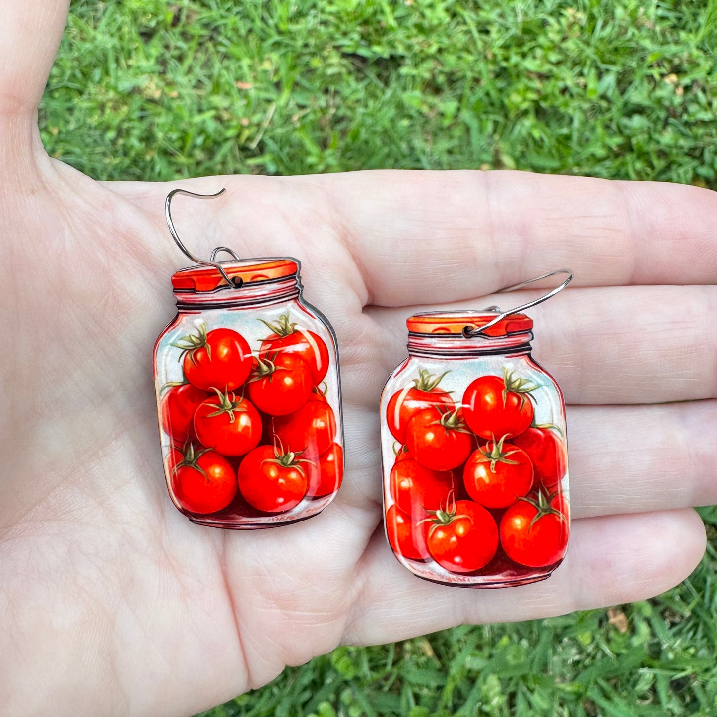 Jarred Tomato Earrings