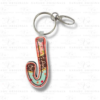 Blooming Safari Alpha Keychains (A-Z) | Bag Tag