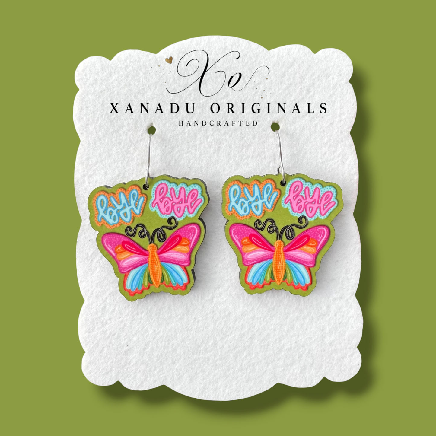 Bye Bye Butterfly Dangle Earrings