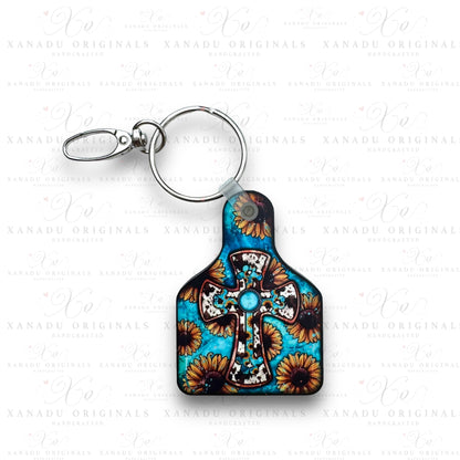 Western Cowtag Keychains | Bag Tag