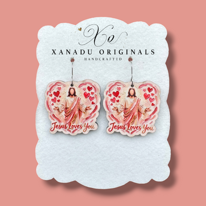 Jesus Loves You Earrings