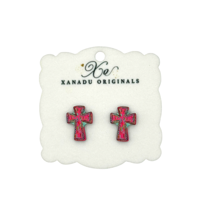 STUD Pink Cross With Post