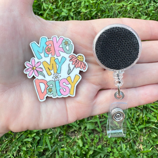 Make My Daisy Retractable Badge Reel