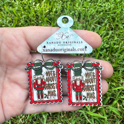 Nuts About Christ Mas Earrings