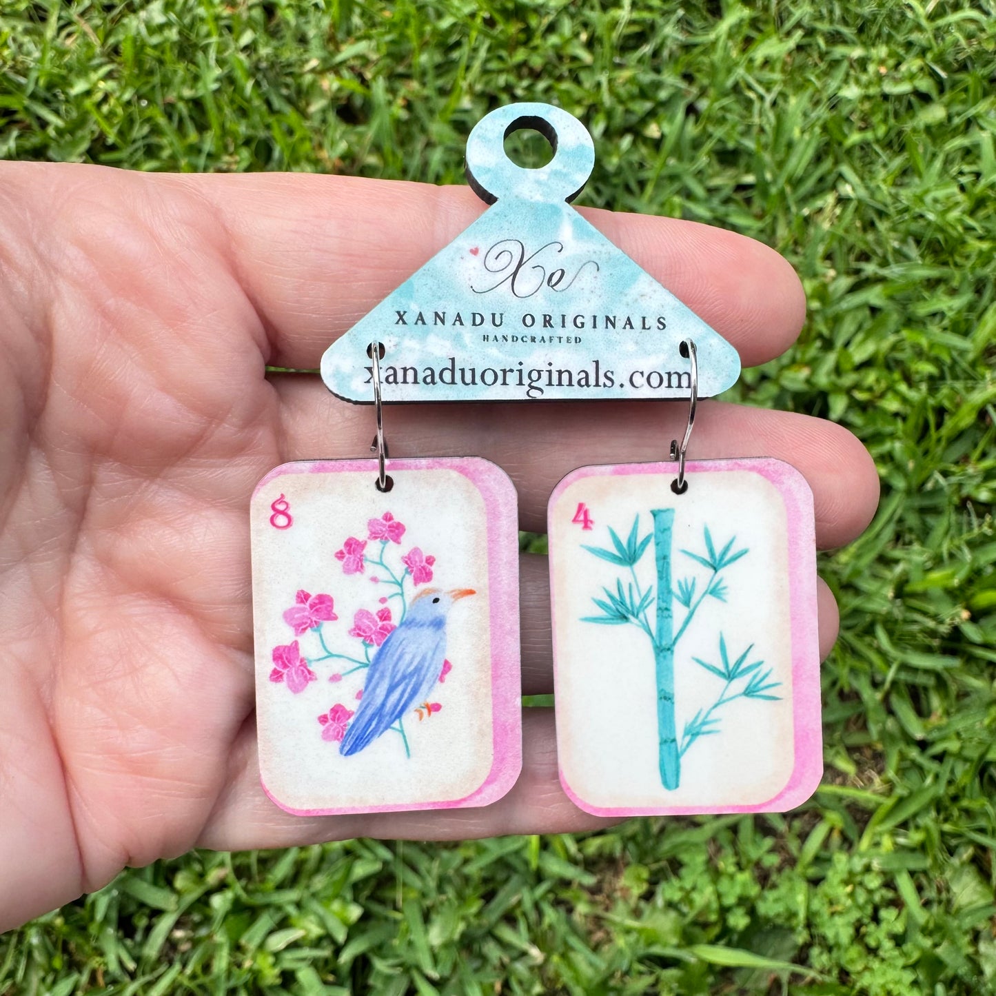 Mahjong Dangle Earrings