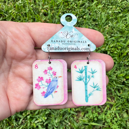 Mahjong Dangle Earrings