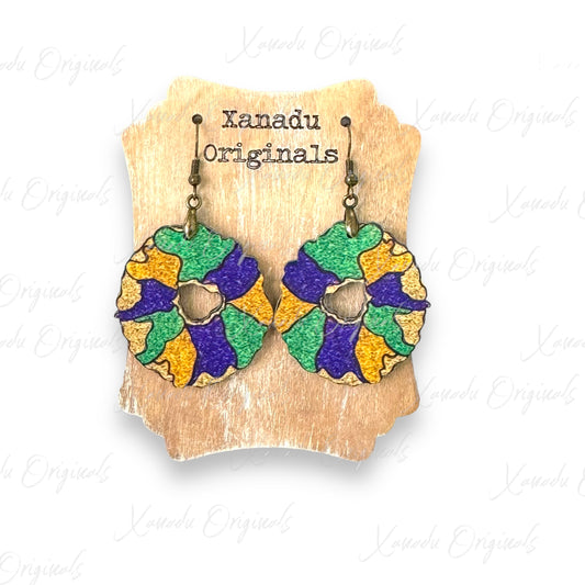 King Cake Earrings