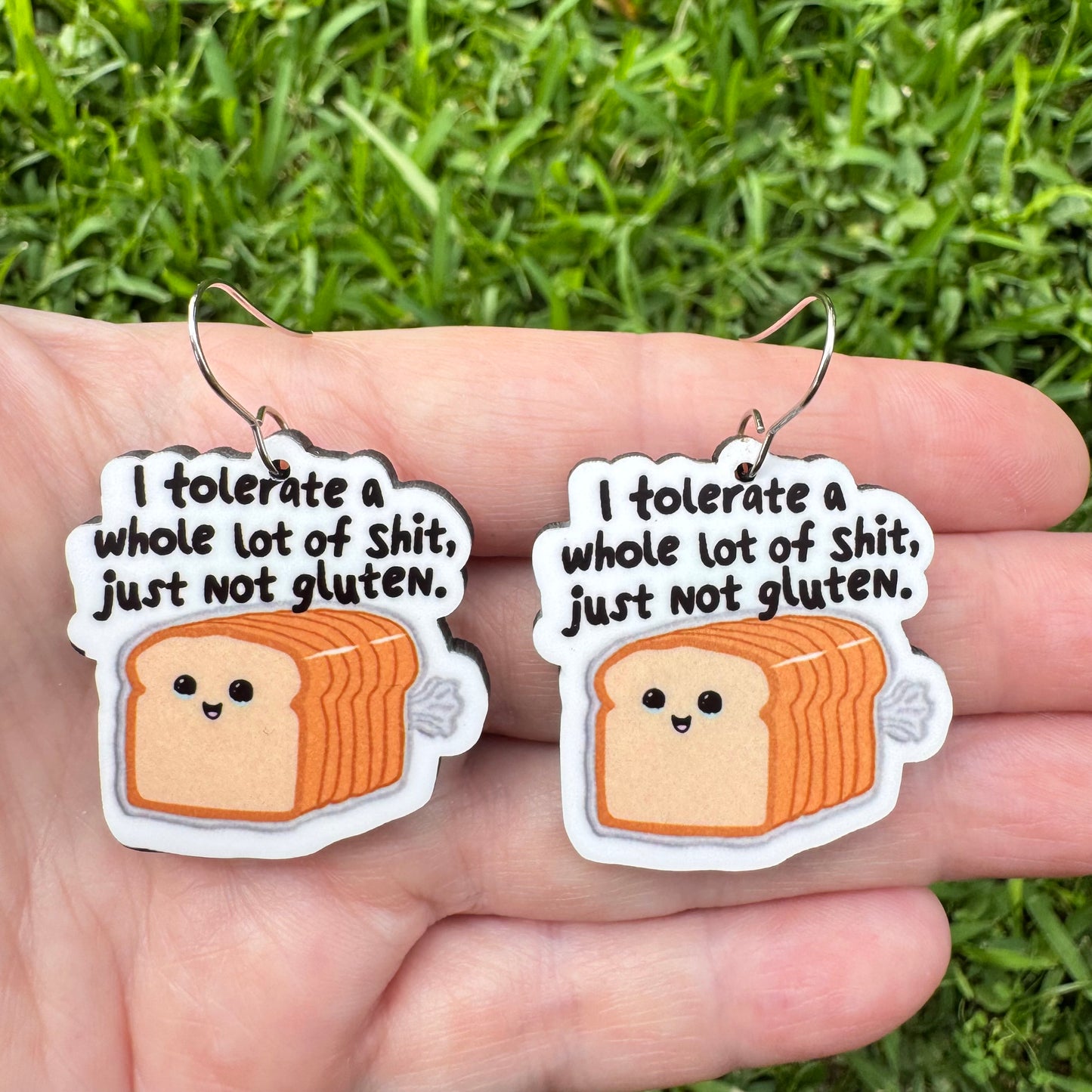 Can't Tolerate Gluten Earrings