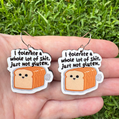 Can't Tolerate Gluten Earrings