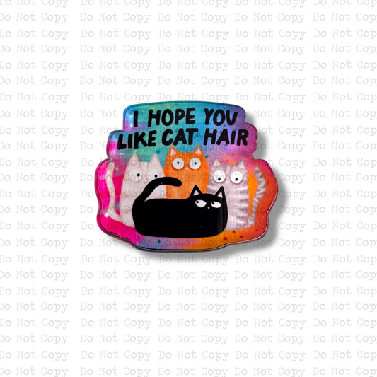Cat Hair Lapel Pin