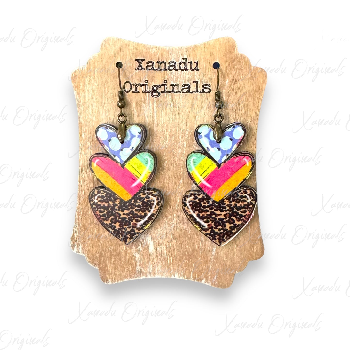 Heart Trio Earrings