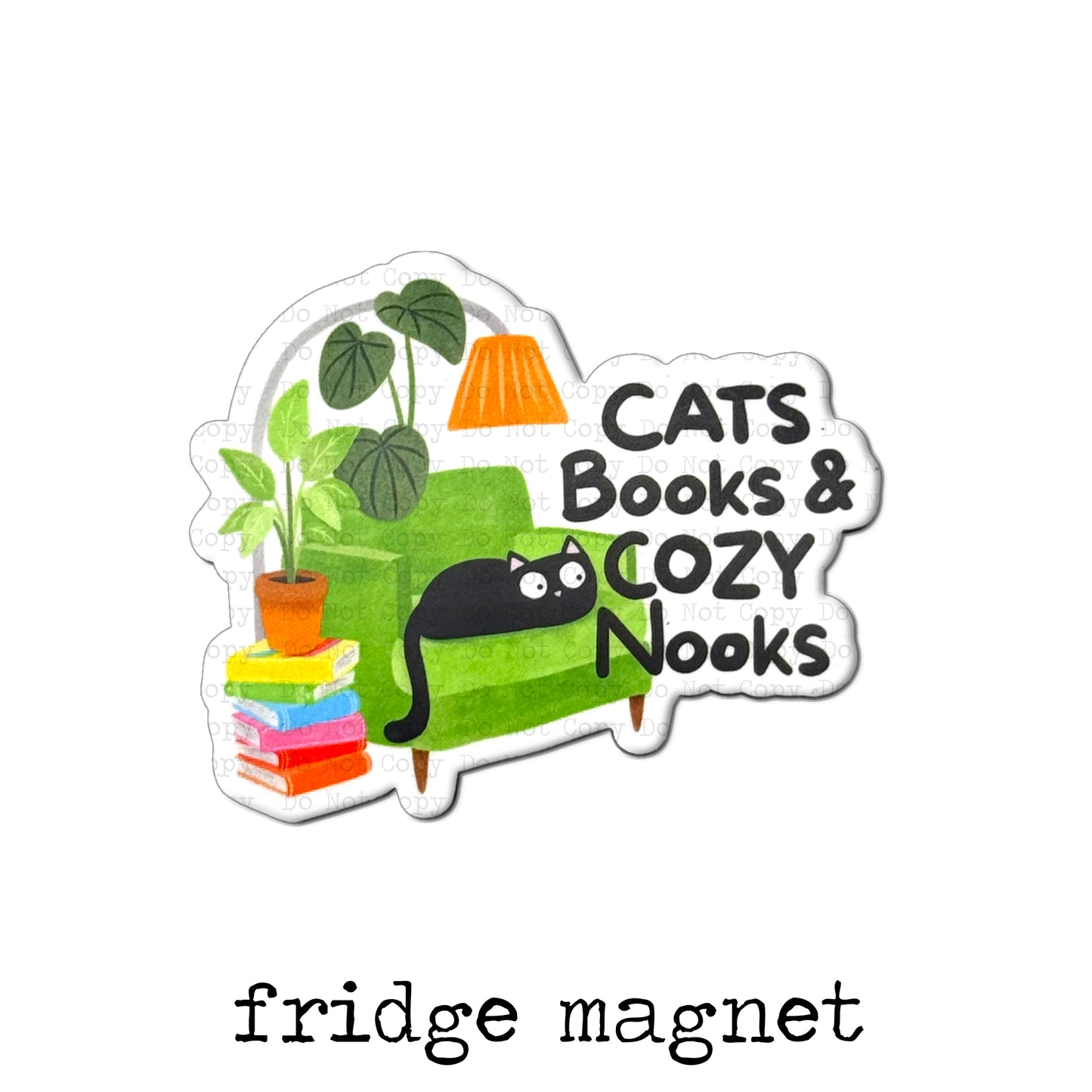 Cats Books and Cozy Nooks Magnet