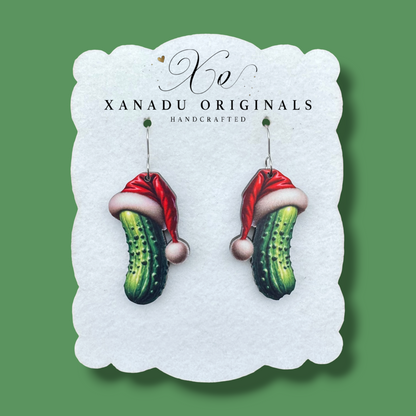 Christmas Pickle Earrings