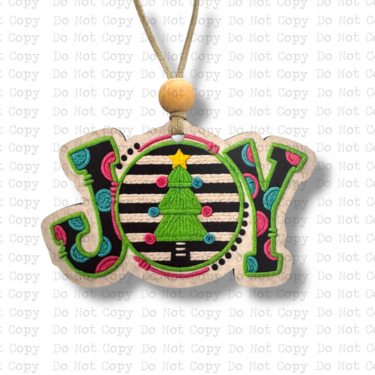 Joy Christmas Tree Ornament