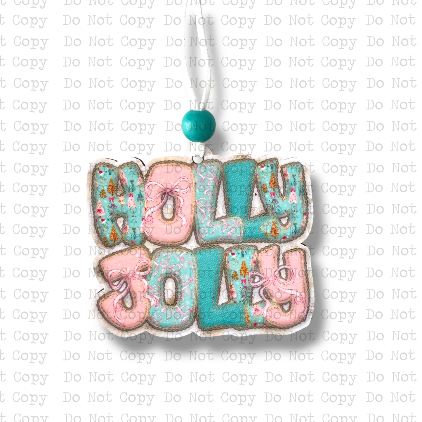 Holly Jolly Christmas Ornament