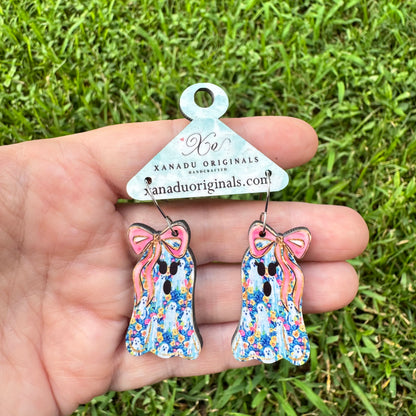 Preppy Ghostly Ghost Earrings