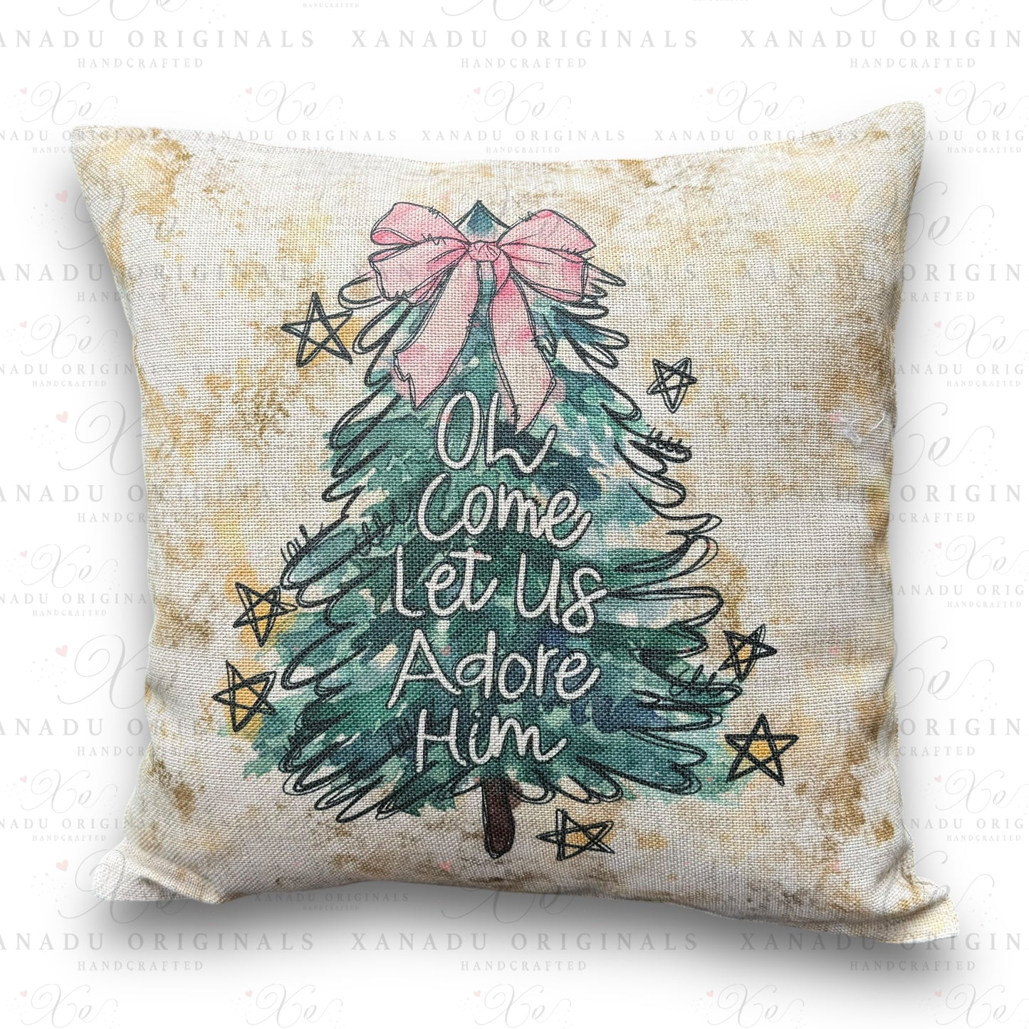 Come Let Us Adore Him Pillow | 16x16