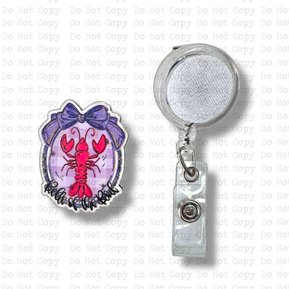 Belle Of The Boil Interchangeable Badge Button with Reel Option