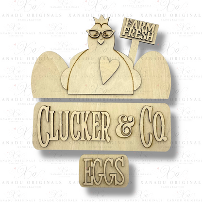 Farm Fresh Eggs Interchangeable Wood Sign | DIY
