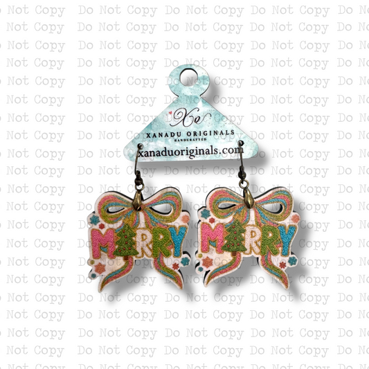 Merry Yarn Bow Earrings