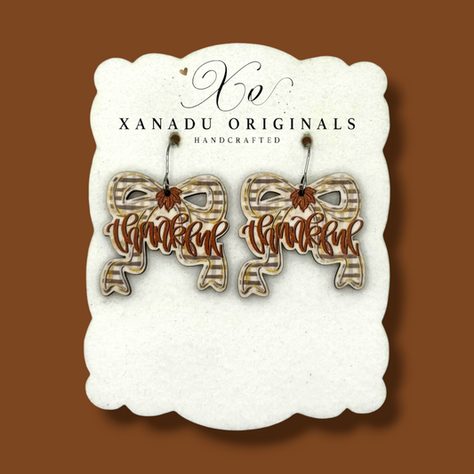 Thankful Bow Earrings