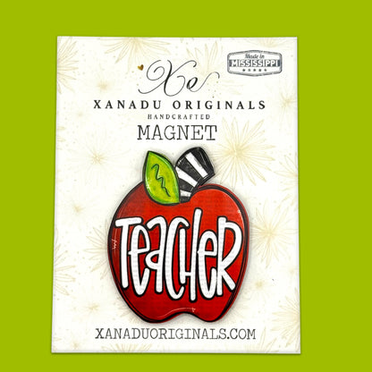 Teacher Apple Magnet