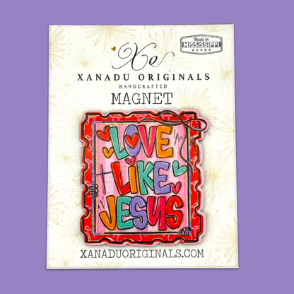 Love Like Jesus Stamp Magnet