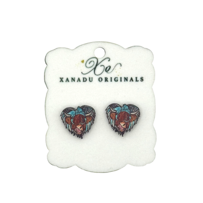 STUD Highland Cow With Post