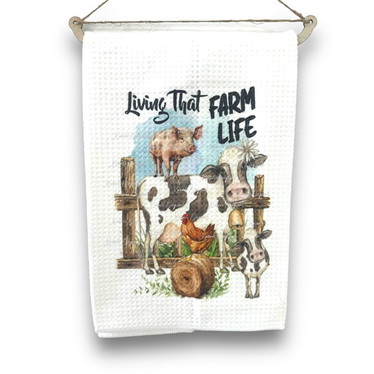 Farm Life Tea Towel
