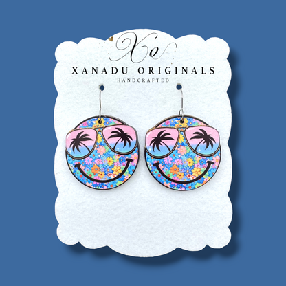 Tropical Smiley Earrings