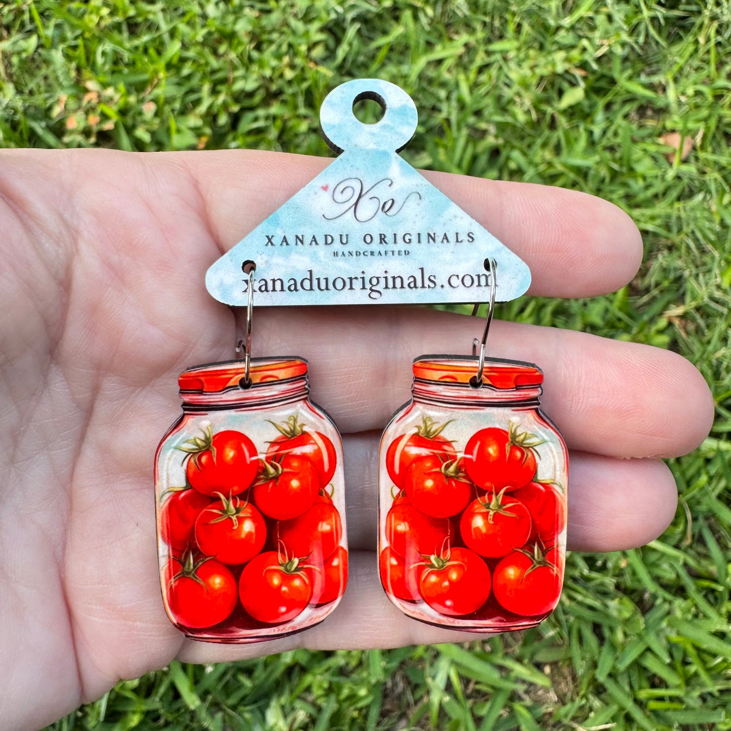 Jarred Tomato Earrings