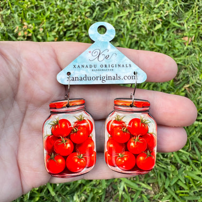 Jarred Tomato Earrings