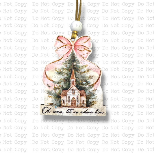 Adore Him Christmas Tree Ornament