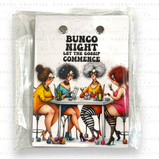 Bunco Night Gossip Mini Clipboard