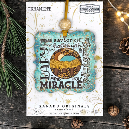 Baby Jesus Miracle Christmas Ornament