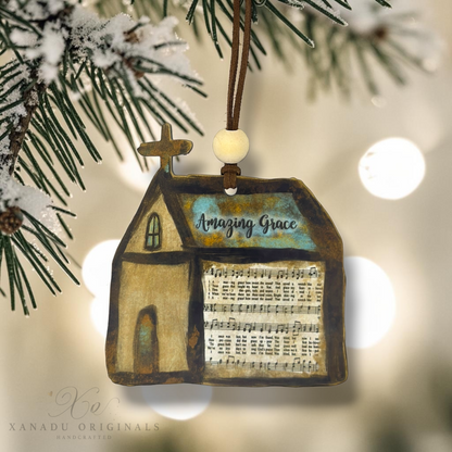 Amazing Grace Church Christmas Ornament