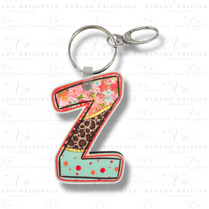 Blooming Safari Alpha Keychains (A-Z) | Bag Tag