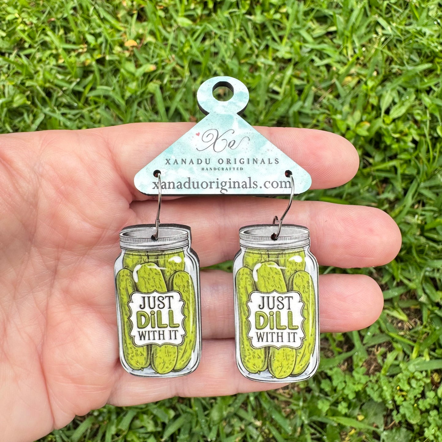 Dill With It Pickle Earrings