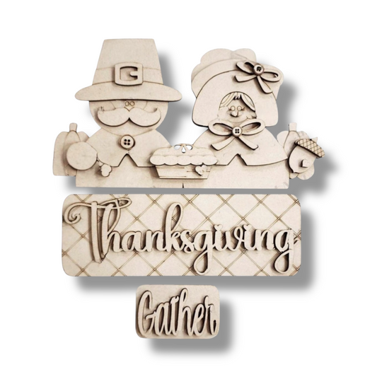 Thanksgiving Interchangeable Wood Sign | DIY
