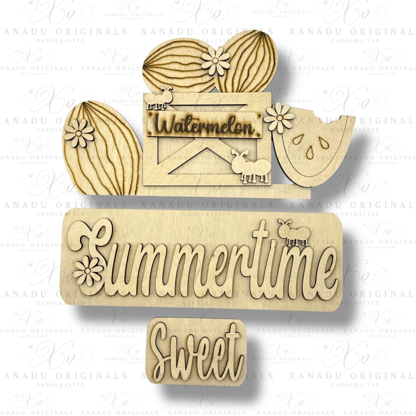 Watermelon Summer Interchangeable Wood Sign | DIY