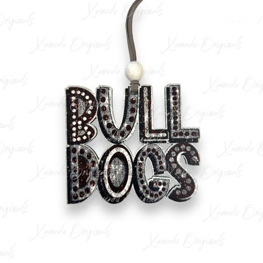 Glitter Bulldogs Marquee Ornament