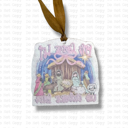Adore Him Nativity Mini Ornament
